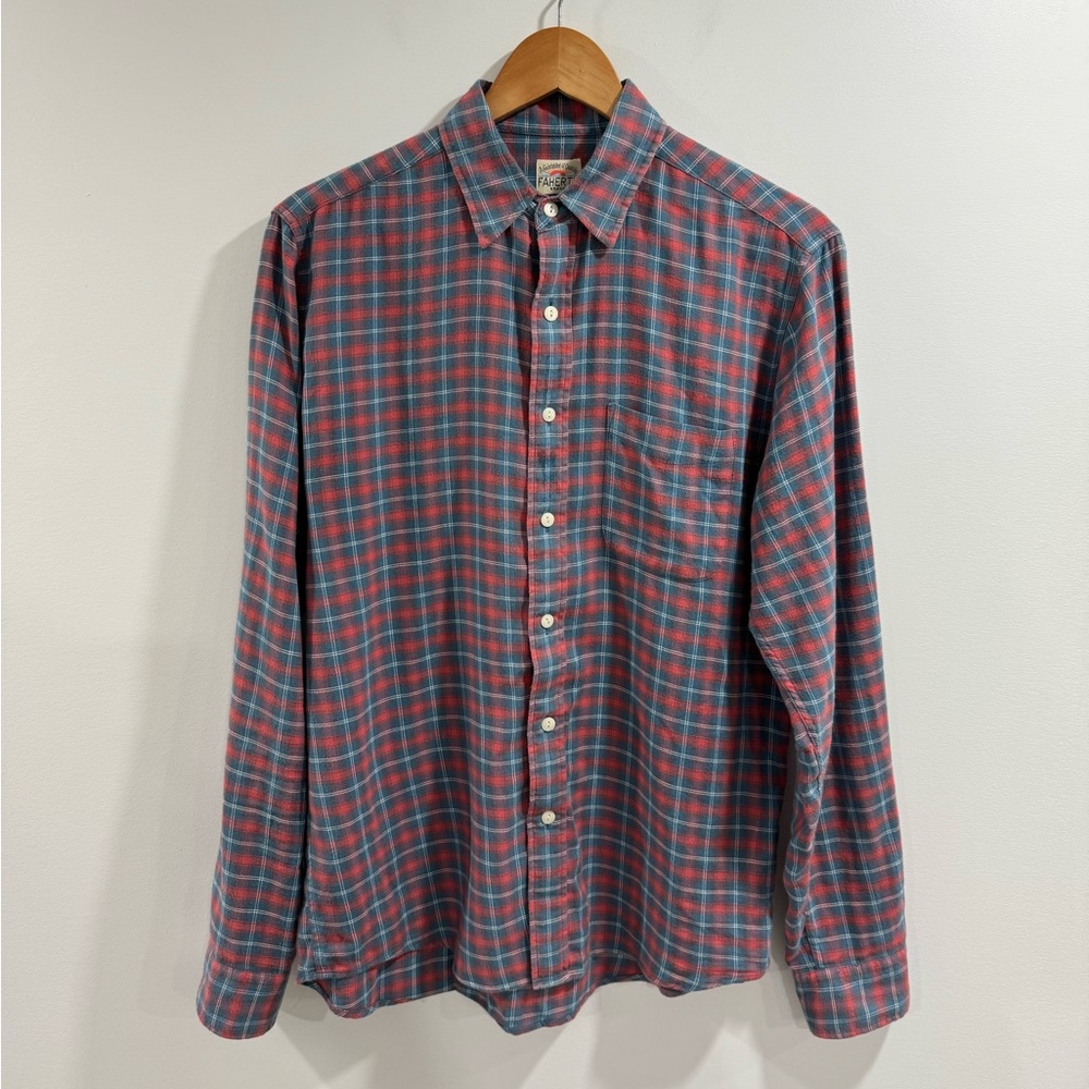 Faherty Men Movement Button Down Shirt Size Small